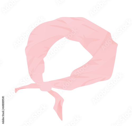 Pink head band. vector illustration