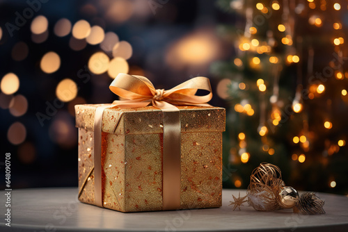 Christmas gift closeup