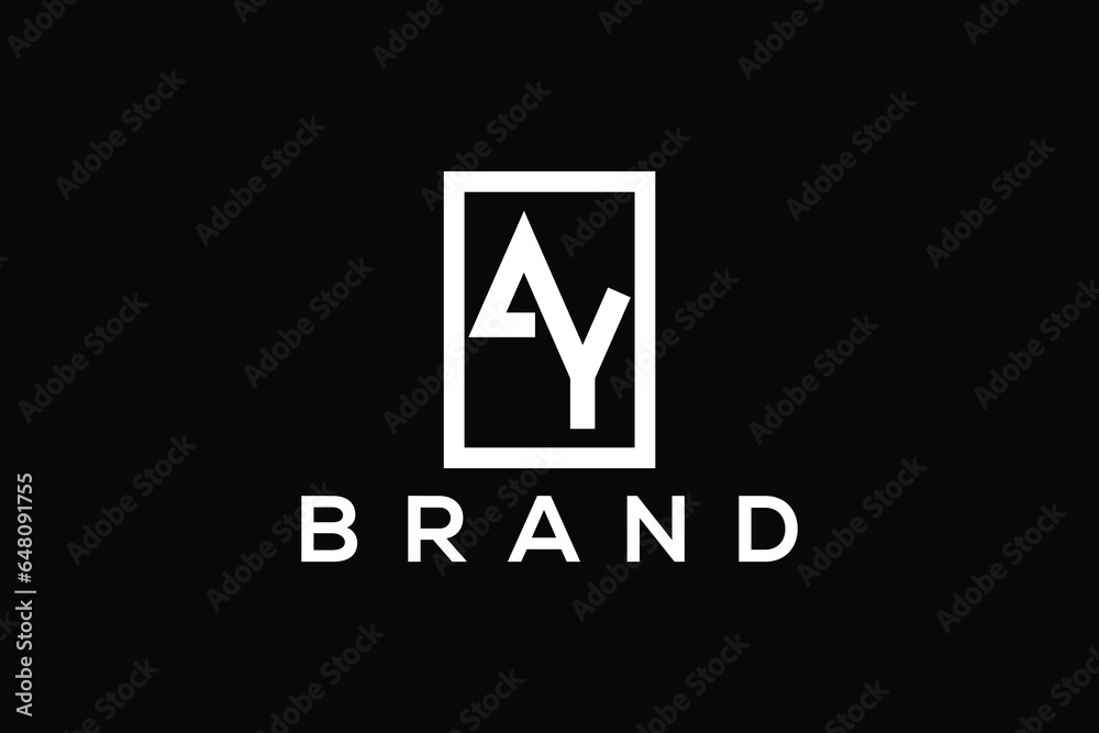 Abstract letter A Y vector logo design Abstract letter A Y vector logo design