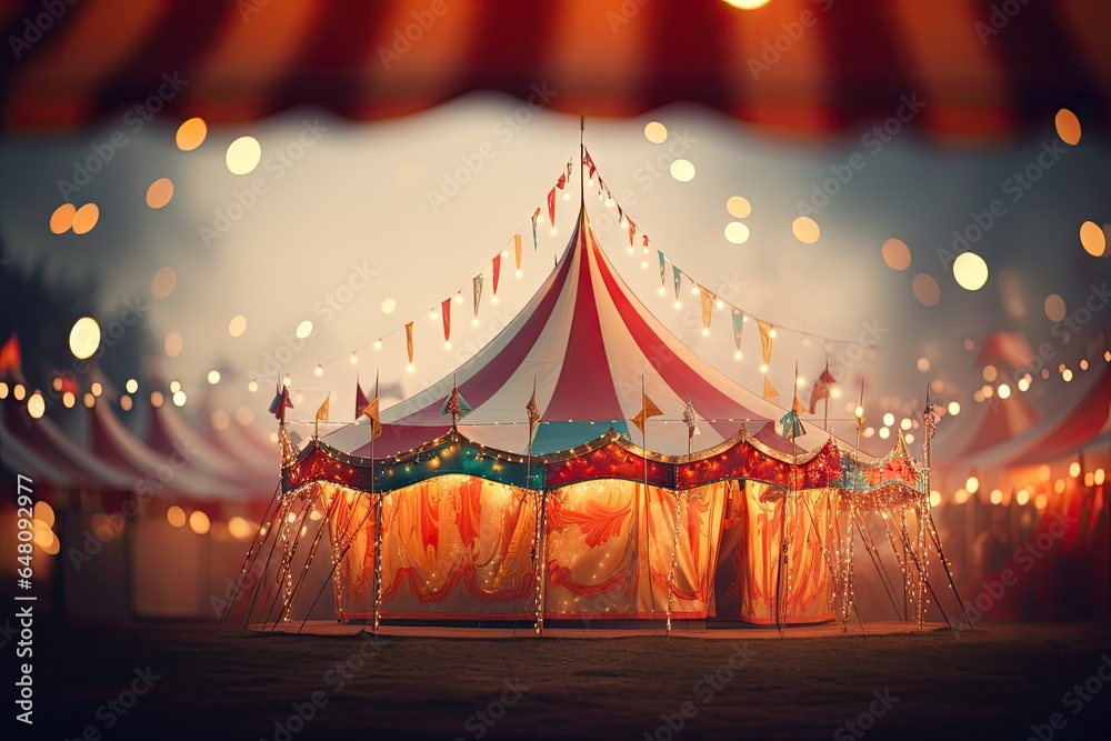 custom made wallpaper toronto digitalCarousel tent in the circus and amusement park.