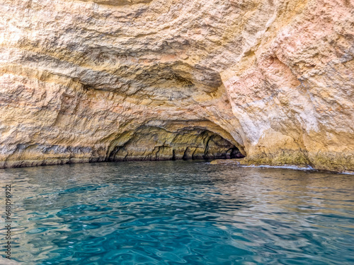 Cliffs and cave in Benagil, Algarve, Portugal © TravelWorld