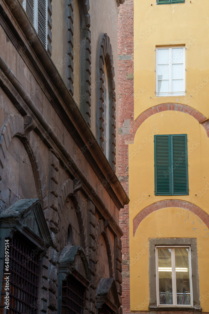 Obraz premium Historic buildings of Lucca, Tuscany