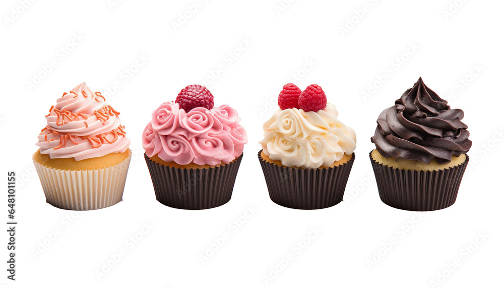 cupcakes on white