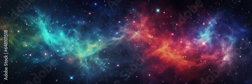 An Image Of A Galaxy With Vibrant Colors And Shimmering Stars Background