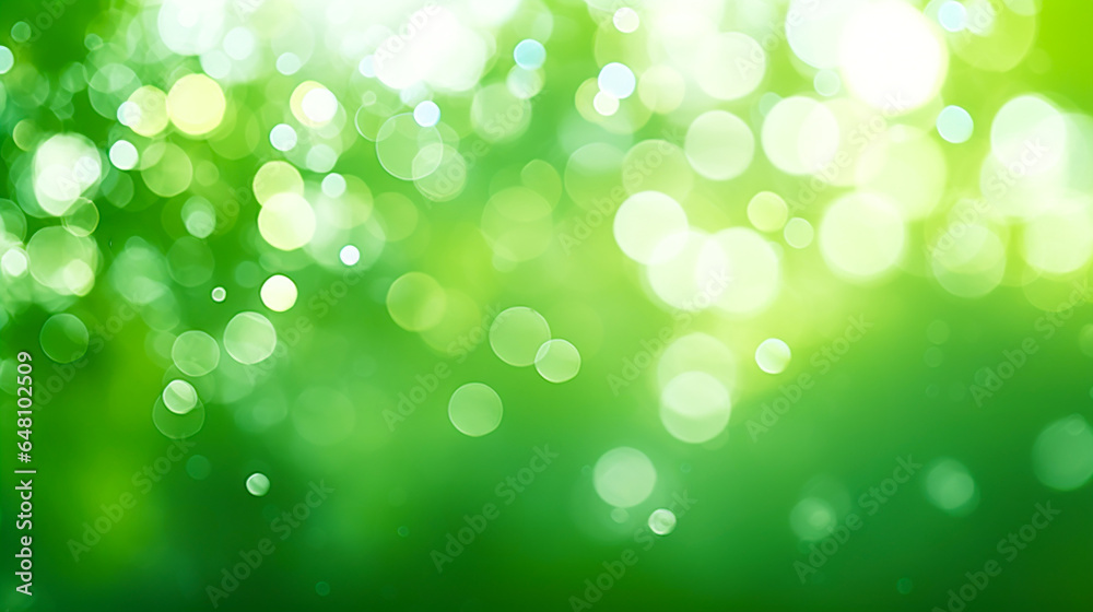 Obraz premium 緑の玉ぼけ