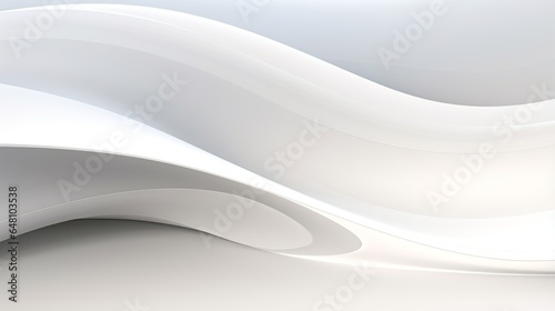 3D Light wave background. abstract dynamic white backdrop
