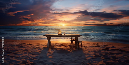 couple on the beach, sunset on the beach, a soothing and blending picturesque scene of a hd wallpaper