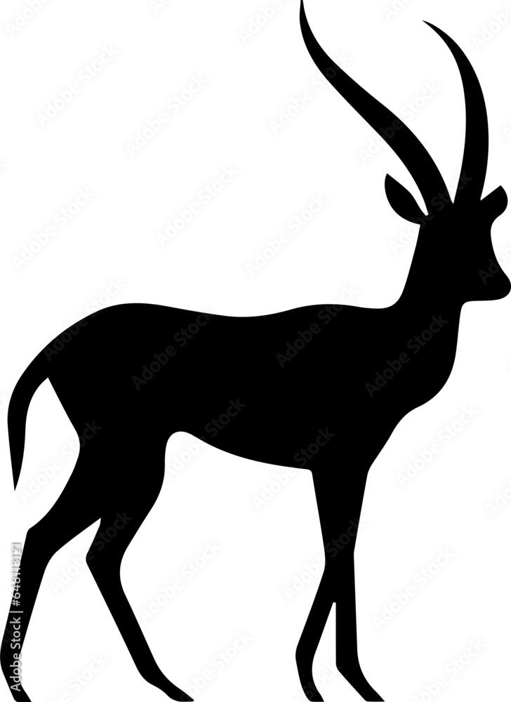 Fototapeta premium Gazelle Flat Icon