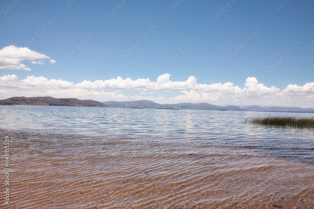 Obraz premium Reise durch Peru. Auf der Halbinsel Capachica am Titicaca-See.