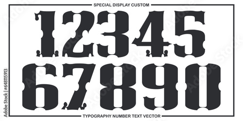  assorted digital custom vector numbers. minimum. Color gradation. Dark. Banner Network. 3d effect. Design. futuristic. Paper cut or effect. Luxury. Premium. (115)