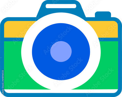 Camera Icon in trendy flat style isolated on grey background. Camera symbol for your web site design, logo, app, UI. Vector illustration