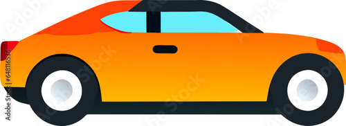 automobile figurine with black wheels parked on white background in studio
