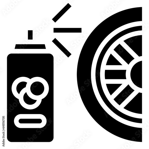 ALLOY WHEEL filled outline icon,linear,outline,graphic,illustration