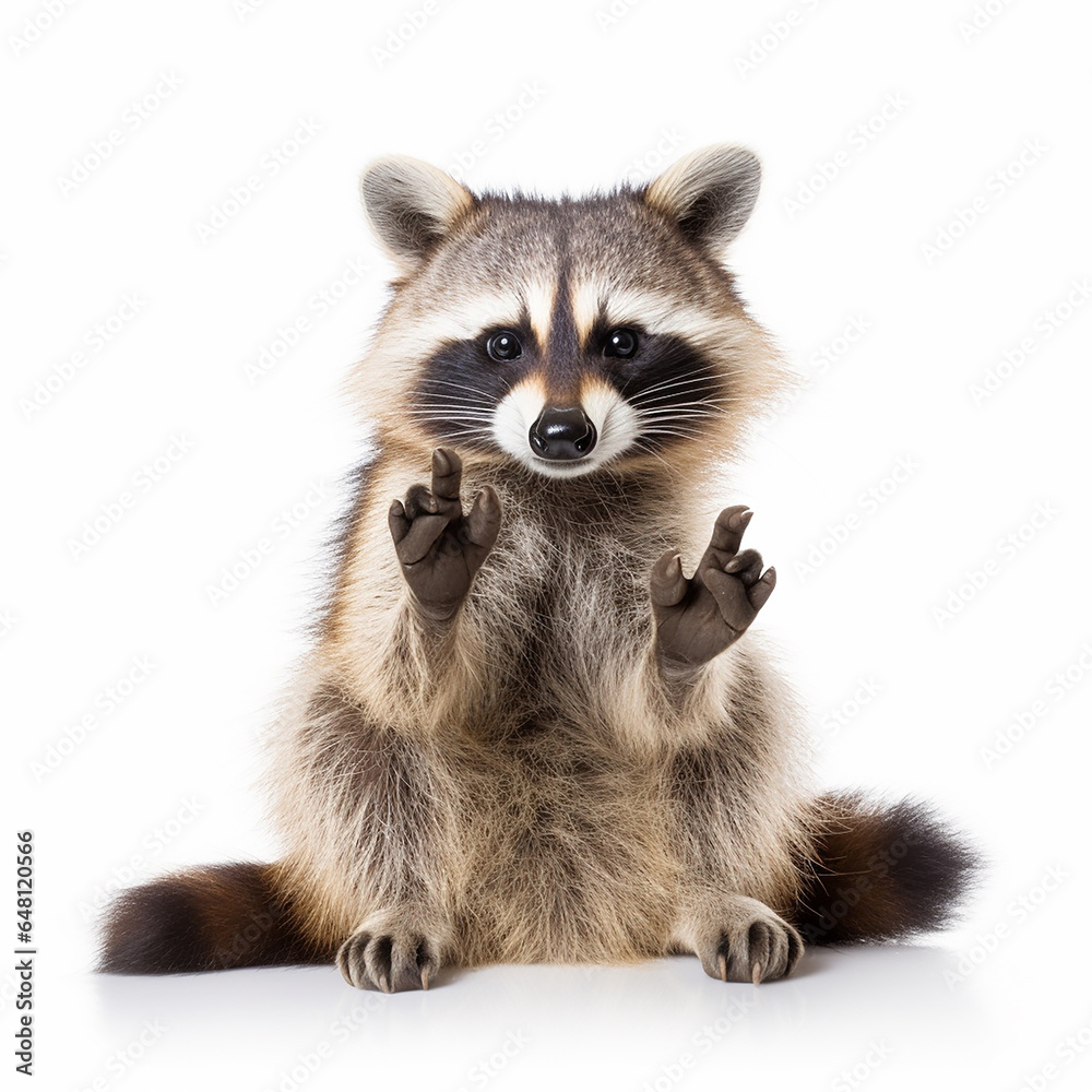 funny raccoon showing a rock with it fingers funny raccoon showing a rock with it fingers