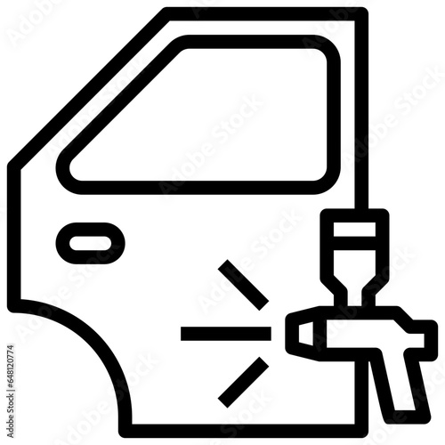 CAR DOOR6 filled outline icon,linear,outline,graphic,illustration