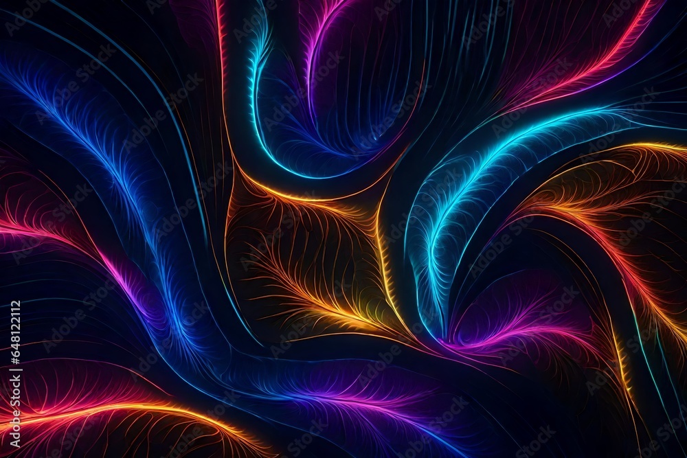 fractal burst background generated by AI technology fractal burst background generated by AI technology