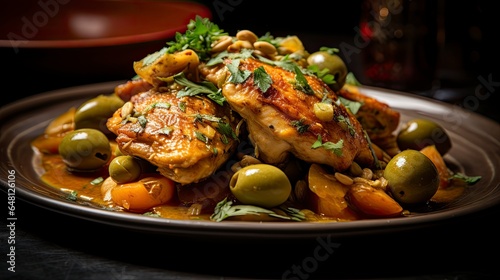 Spices of Morocco: Braised Moroccan Chicken & Olives