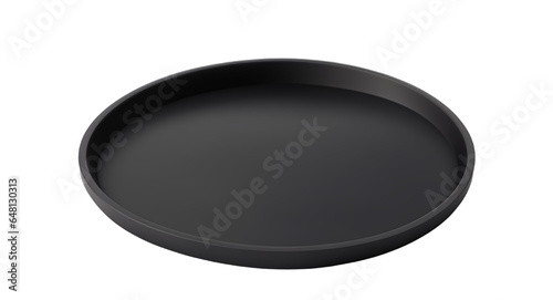 Black Plate On Transparent Background Png