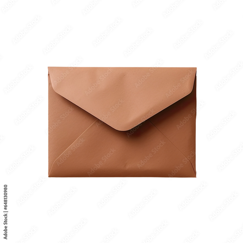 Brown paper envelope. Mail service Brown paper envelope. Mail service