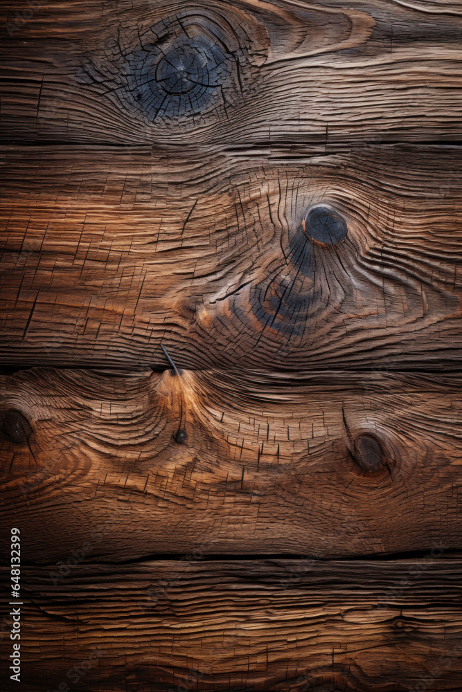 texture de planche de bois brut vieillit usée avec nœud et veinage - obrazy, fototapety, plakaty 