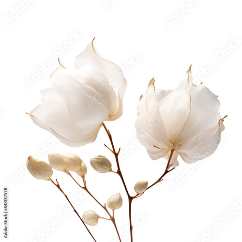 White silk cotton Bombax ceiba. low light, selective focus, blur image