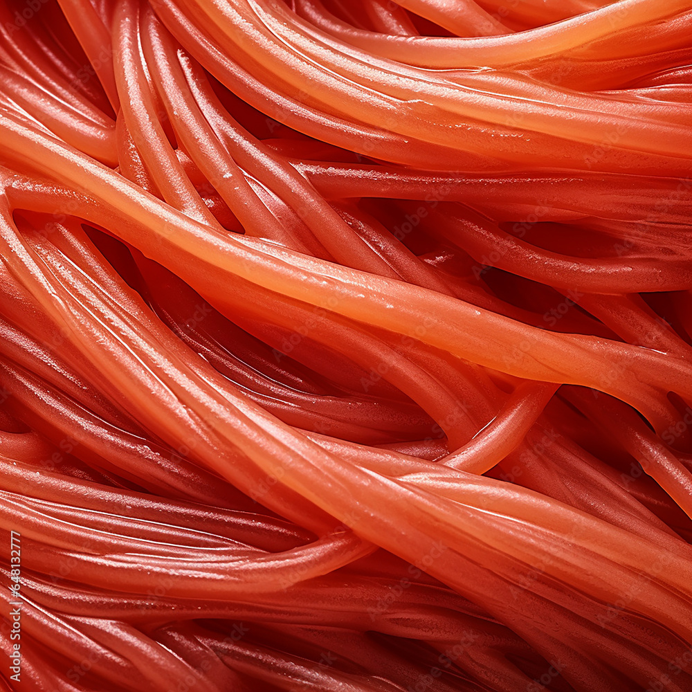 close up detail of spaghetti Napoli with tomato sauce close up detail of spaghetti Napoli with tomato sauce