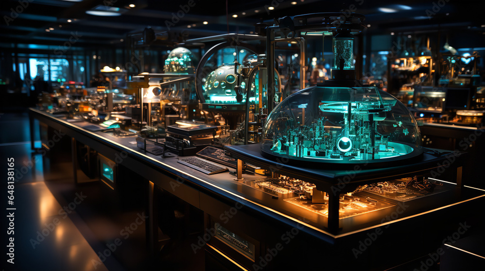 futuristic laboratory 