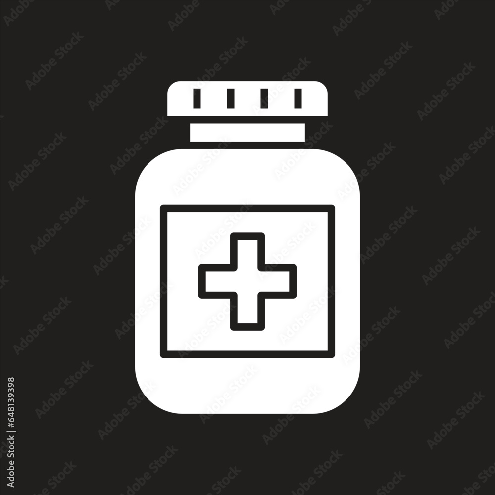 pill bottle icon simple design art eps 10 pill bottle icon simple design art eps 10