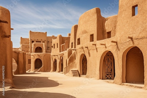 Ad Diriyah, UNESCO World Heritage Site near Riyadh, Saudi Arabia. Generative AI photo