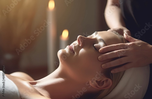 Spa woman relax wellness. Generate Ai © nsit0108