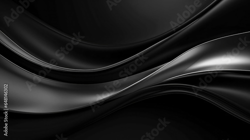 Wavy dark and silver abstract background