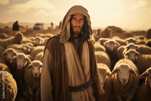 Photo Shepherd in the desert