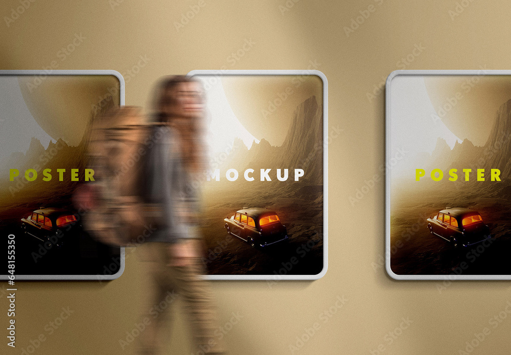 Outdoor Poster Mockup Stock Template | Adobe Stock