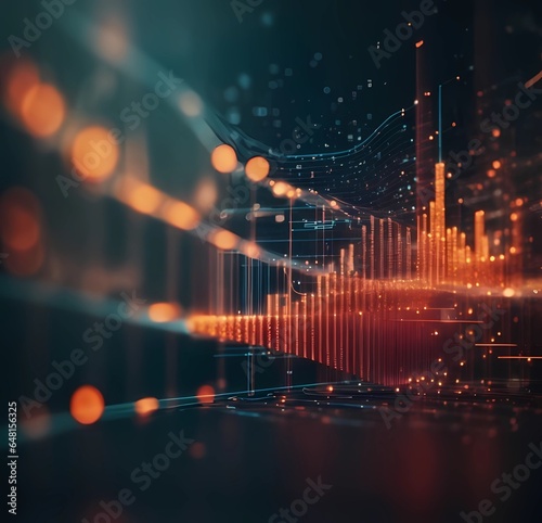 Wallpaper Mural abstract background ai of the technology world Torontodigital.ca