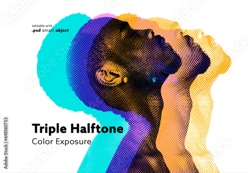 Triple Halftone Color Exposure	