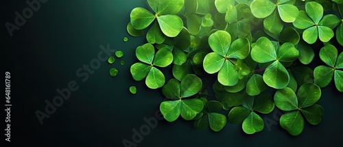 clover leaves background, artwork graphic design illustration.