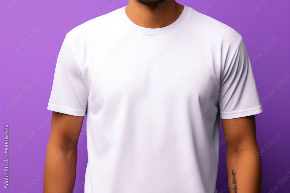 Print-Ready T-Shirt Mockup with Clear Features Print-Ready T-Shirt Mockup with Clear Features