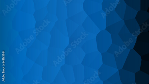 Blue low poly background. Blue low poly banner with triangle shapes background. 