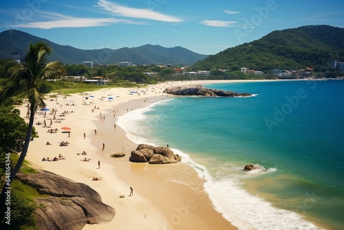 Penha beach, Santa Catarina, southern Brazil - Beto Carrero city. Generative AI photo