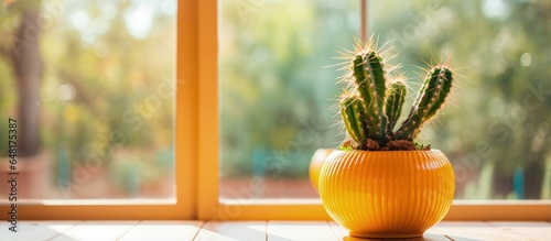 Window cactus pot