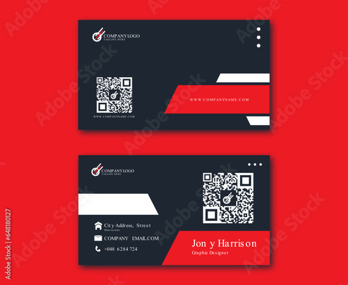 modern and clean professional business card template
