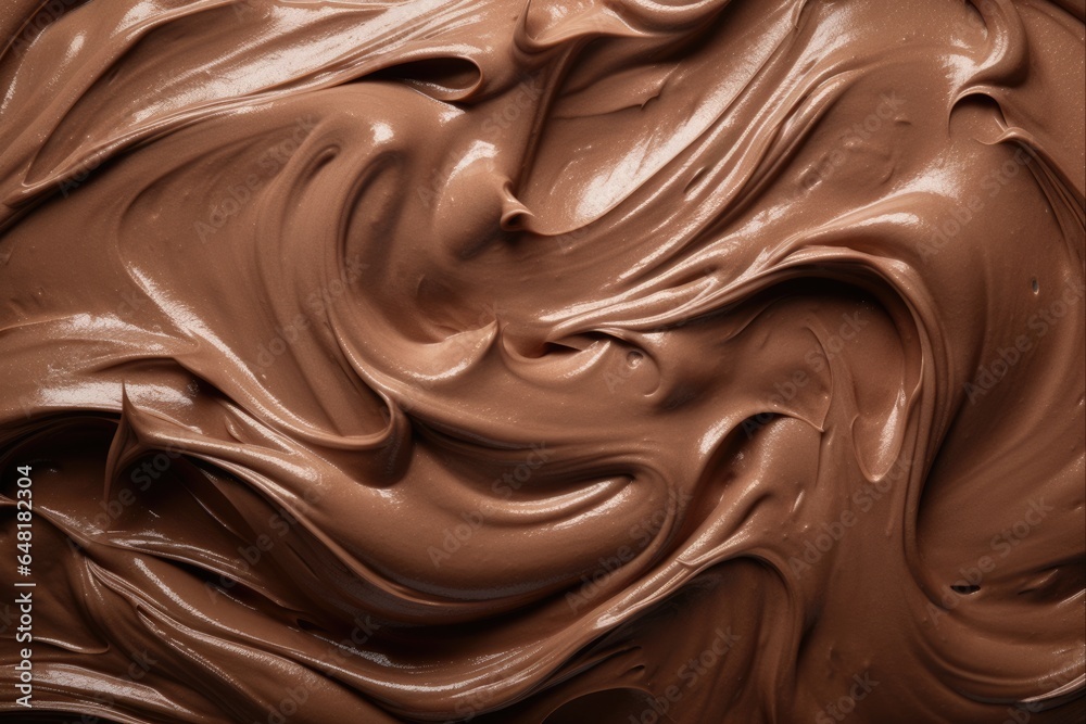 Close-up of Rich Chocolate Icing Texture. Stunning Background for Sweet Desserts, Cakes and Confectionery Treats Close-up of Rich Chocolate Icing Texture. Stunning Background for Sweet Desserts, Cakes and Confectionery Treats