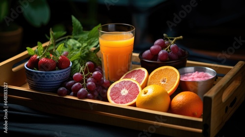 Start the day right with a breakfast brimming with fresh fruits and vegetables.