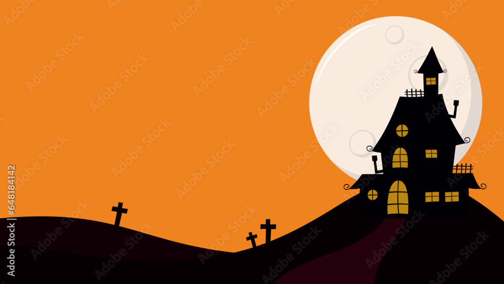 halloween background vector art illustration design