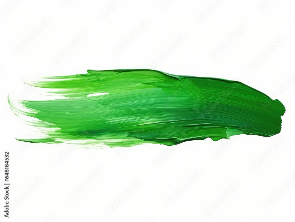 Green Oil Paint Brush Stroke