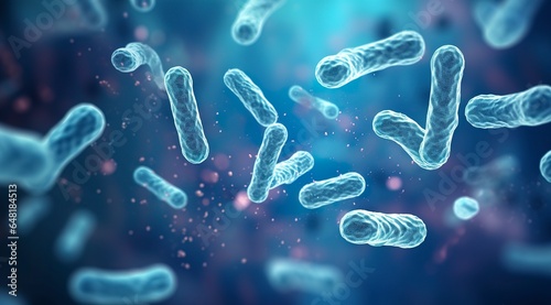 Legionella pneumophila Bacteria. Medical 3d illustration.