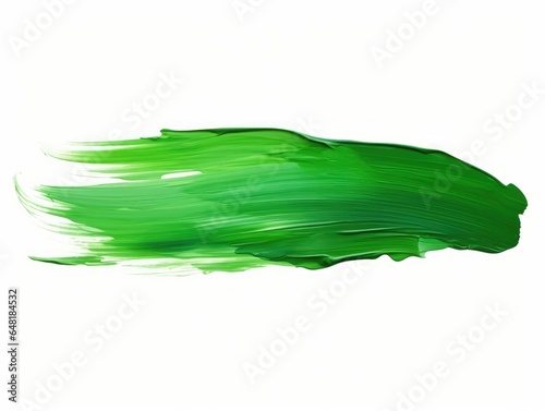 Green Oil Paint Brush Stroke