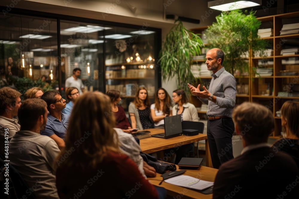 Obraz premium Business Coach Leading an Engaging Coaching Session