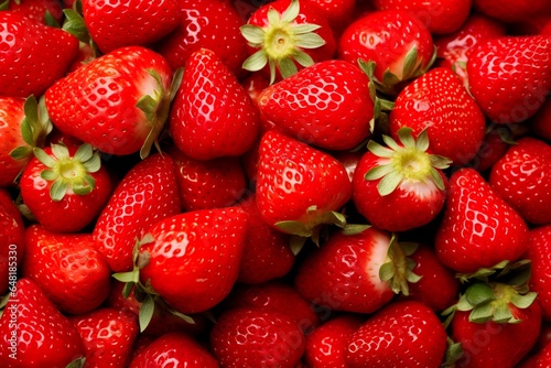 Texture of fresh strawberries as background.