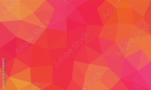 Orange, purple and yellow geometric background. Geometric and lowpoly style